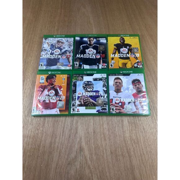 Madden NFL Xbox One Game Lot – 17 18 19 20 21 22 - Picture 1 of 3
